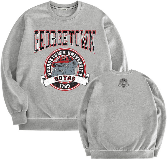 언터널 남녀공용 불도그픽 특양면 오버핏 맨투맨