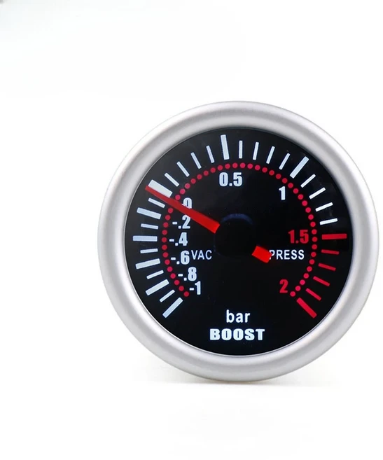 2인치 52mm 자동차 모드 게이지 12V - 부스트 수온 오일 압력 전압계, 06 Booster gauge bar