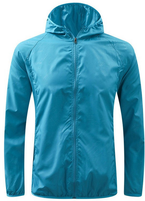남성골프우의 상의 액티브한 우비 방수자켓 재킷 바람막이, 1개, 레이크블루 남녀공용
