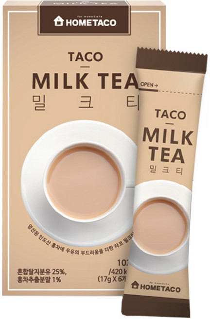홈타코 밀크티 스틱 6개입 102g, 6개