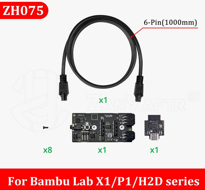 Bambu Lab CyberBrick 타임랩스 키트 X1P1A1H2D 3D 프린터 액세서리, 4)P1 X1 h2d Series Kit