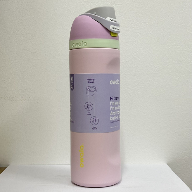 오왈라 Owala FreeSip 휴대용 스포츠 주전자 보온보냉병 24oz/710ml 32oz/950ml, 710ml, 우유당 가루