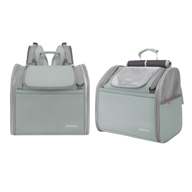 Surkat 3in1 다용도 강아지이동가방 대용량 반려동물 고양이 강아지가방 백팩, 1개, 그린