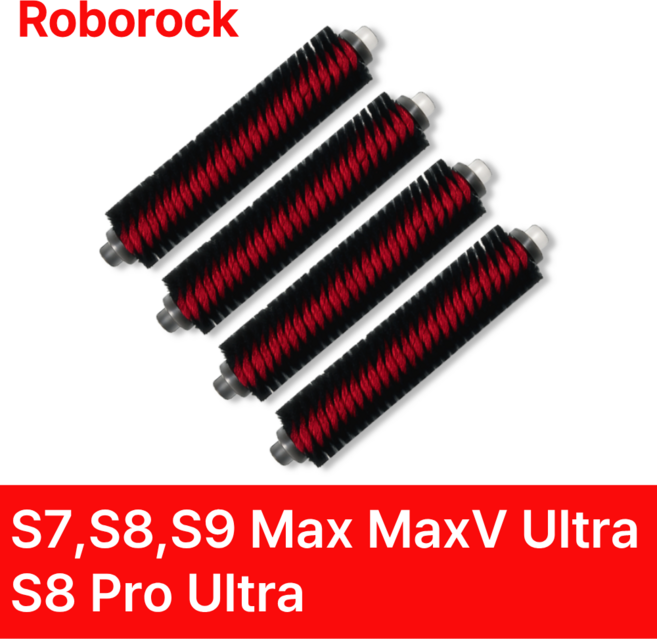 로보락 S7 Max Ultra S8 Pro Max Ultra 세척 브러쉬 호환, 4개, 세척브러쉬