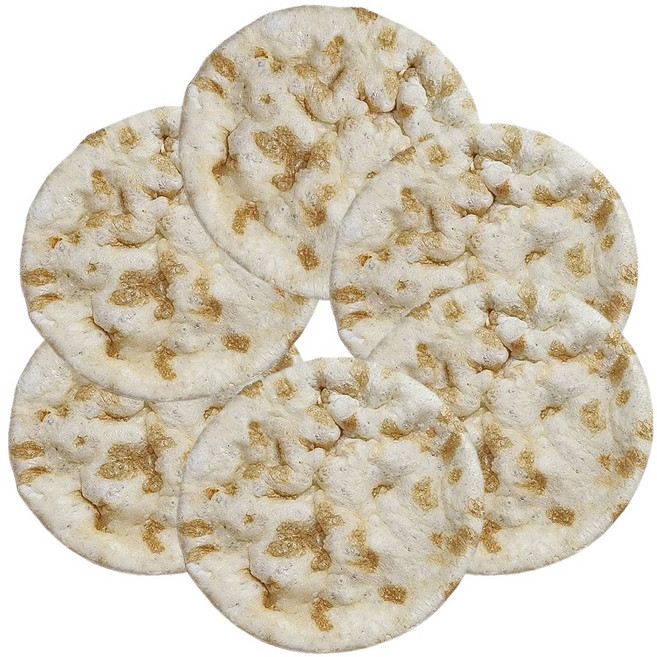 누룽지 뻥튀기 쌀과자 옛날 현미누룽지 과자 라이스칩 무설탕 구운과자 사무실 간식 선물 띵작상점, 120g, 3개