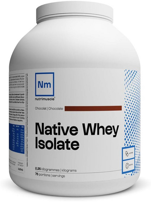 Nutrimuscle 뉴트리머슬 네이티브아이솔레이트 초콜릿 근육회복 대용량, 1개, 2.27kg