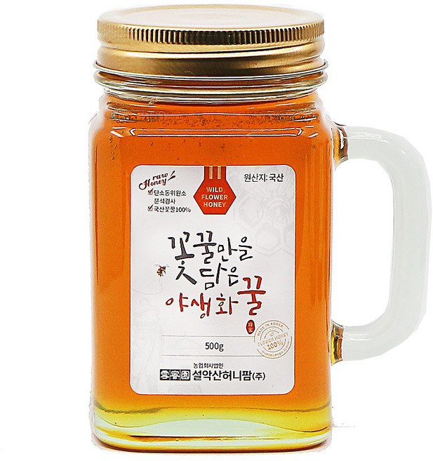 머그 야생화꿀 500g, 1개, c_[꽃꿀100%] 머그 야생화꿀