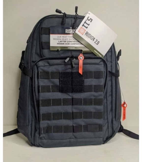 5.11 RUSH24 2.0後背包 37L 戰術背包 (黑色/灰色/軍綠/多地迷彩) 全新正品, 灰色, 1個