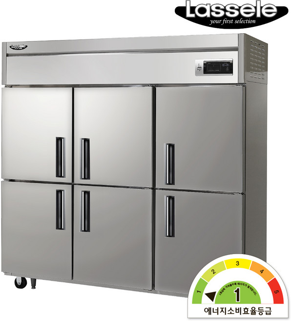 [1등급] 라셀르 65박스 (냉장4칸/냉동2칸) 간냉식 1700L급 A-LS-1665R 업소용냉장고