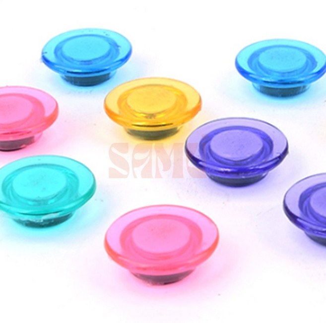 컬러 원형자석s 게시판마그넷, 반투명 소 10P (2cm)