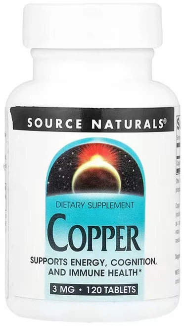 소스 내추럴 구리 3mg, 120정, 1개 - 쿠팡