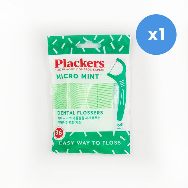 플랙커스 마이크로 민트 치실, 8cm, 36개입, 1개