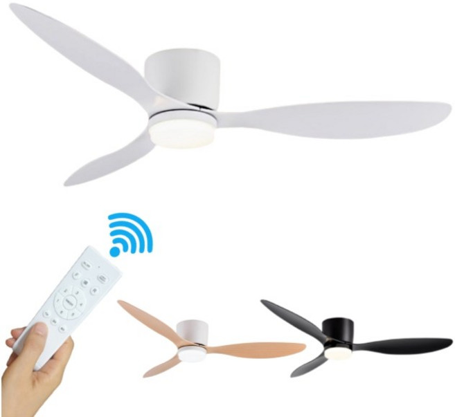 플러스킬 무소음 실링팬 LED조명 천장선풍기, 42인치(LED포함)화이트