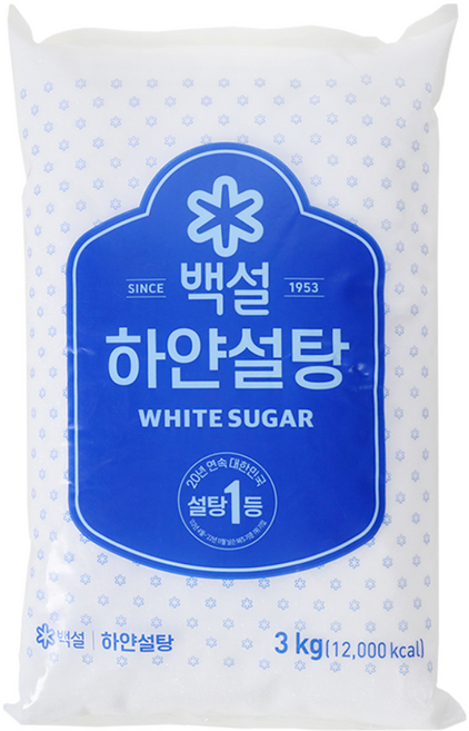 백설 하얀설탕, 3kg