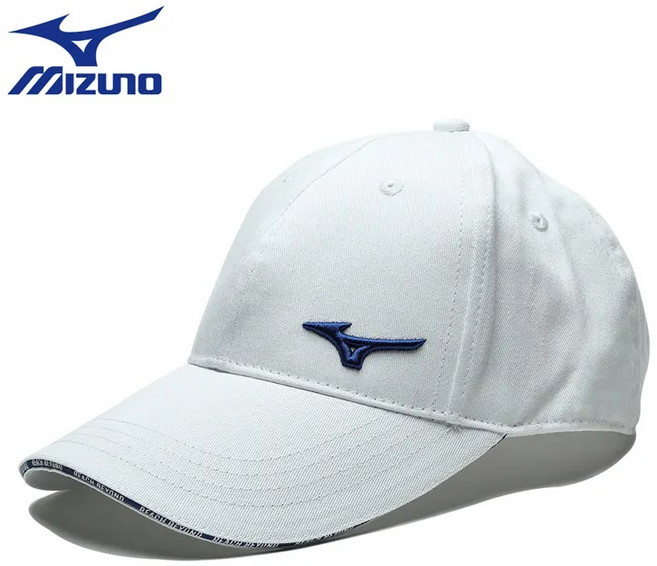 미즈노 남여공용 필드용 골프모자 자외선 차단 챙 긴 볼캡 52CW1007 (블랙/화이트), 1개, 블랙(레드로고)