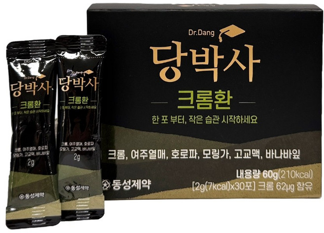 동성제약 당박사 크롬환 스틱형 2g 30포 바나바입 추출물 [원산지:국산] 불만족시100% 환불, 1개, 30회분