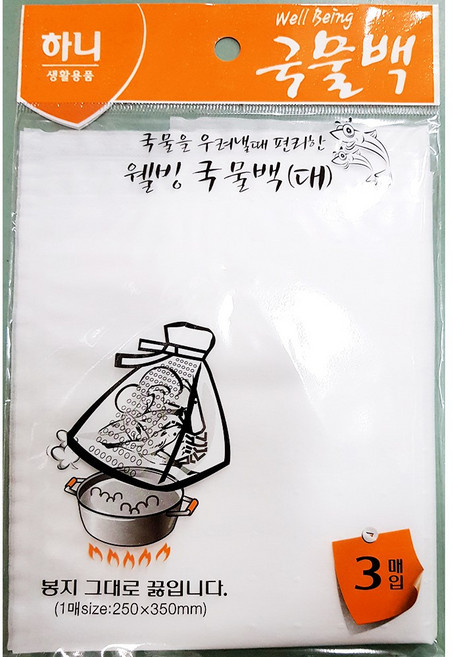 하니 웰빙 국물백 대 [3매 250x350], 1개