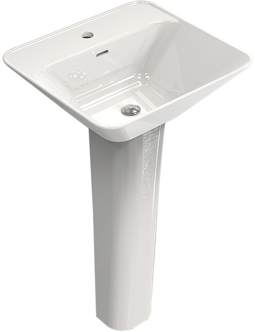 비고 VL-110 사각 긴다리 세면기, 세면기(도기만)