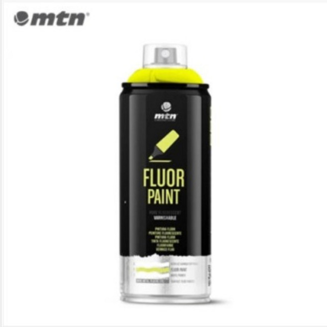 MTN 몬타나 야광스프레이 400ml 1개, 노랑