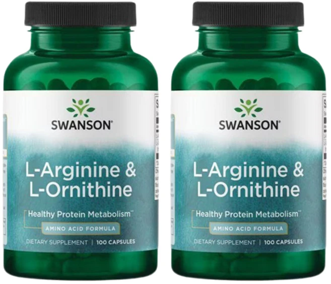 스완슨 L-아르기닌 & L-오르니틴 캡슐, 2개, 100정 - 쿠팡