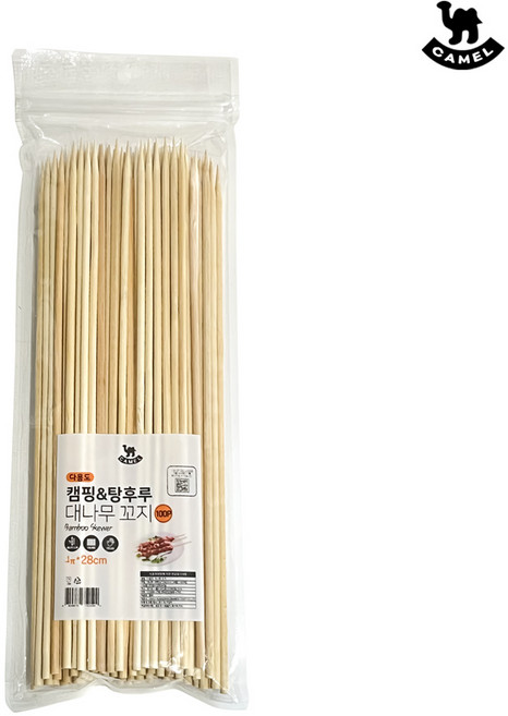 영수산업카멜 대나무 꼬지 28cm, 1개, 100개입