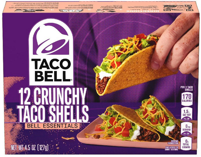 타코벨 크런치랩 Taco Bell Crunchy Taco Shells, 12개입, 1개