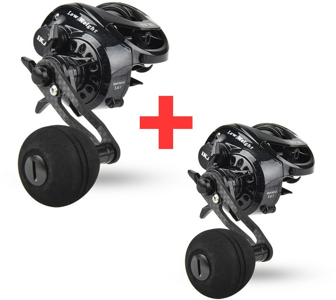 쭈꾸미베이트릴 1+1 합사증정 갑오징어 베이트릴 초경량 카본 드랙, 우핸들 우핸들 합사증정