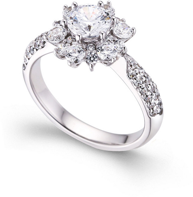 3부 엑설런트컷 천연 다이아몬드 반지 DR5-075