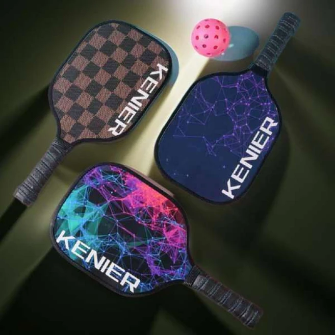 케니어 피클볼 패들 입문용 패드 Pickleball 라켓 볼 2인 세트, 1세트, 레인보우 - 쿠팡