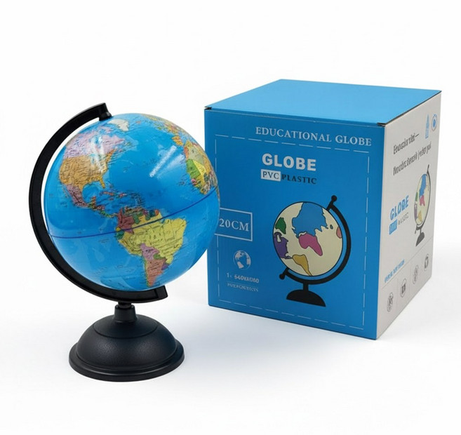 최신 세계지도 정보 적용 탁상형 한글 지구본(지름 20cm), 지구색