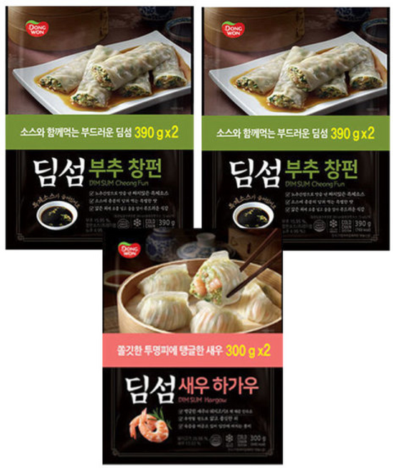 동원 딤섬 부추창펀 x2 + 딤섬 새우하가우 x2 (총 ), 2개, 390g