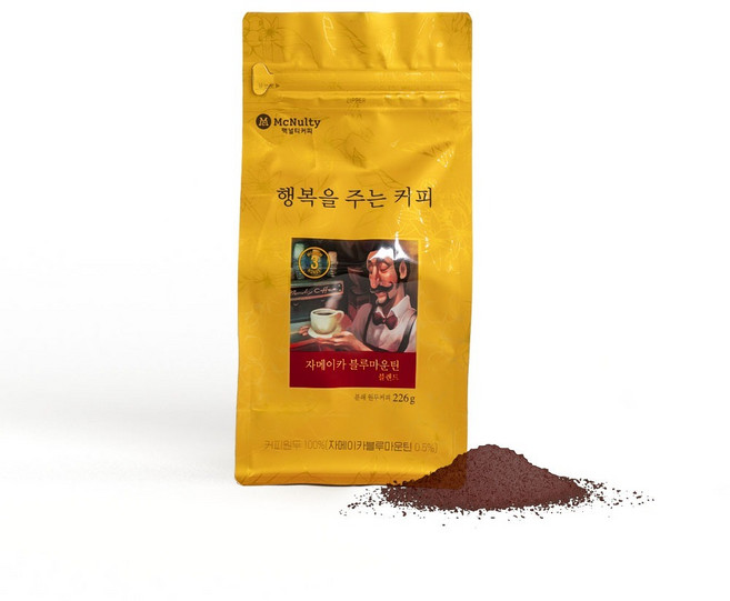 맥널티 분쇄원두커피 / 자메이카 블루마운틴 블렌드 1kg/500g/226g, 핸드드립/커피메이커, 500g, 1개