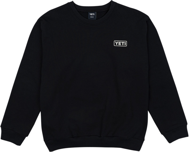 예티 남여공용 세미오버핏 라운드넥 긴팔 로고 맨투맨 티셔츠