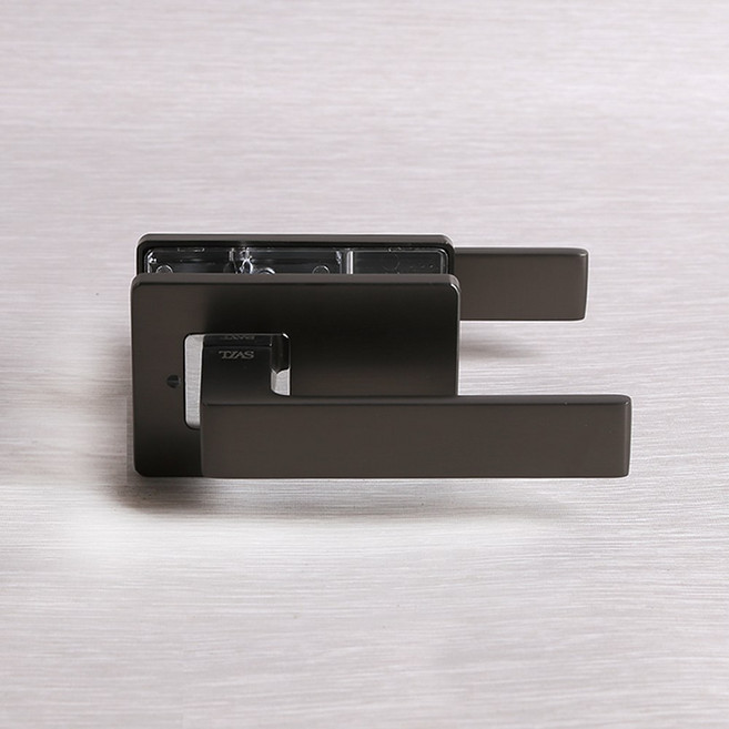 방문손잡이 TIAS 2000 국산 사각 고급 프리미엄 티아스 문손잡이 문고리 도어락 교체 5가지색상, 1세트, 다크그레이