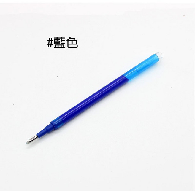 人魚朵朵 按壓式可擦筆 0.5mm與1.0mm筆芯 藍紅黑多色 輕鬆擦拭不留痕, 1個, 藍色1.0筆芯