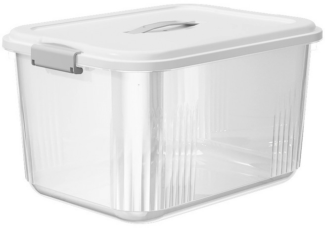 제이투 다용도 바퀴 수납 정리함 리빙박스, 3개, 투명