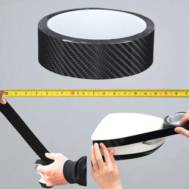 자동차 탄소 필름 보호 테이프 카본 시트지 튜닝 스티커, 카본테이프(3cm x 5M), 1개