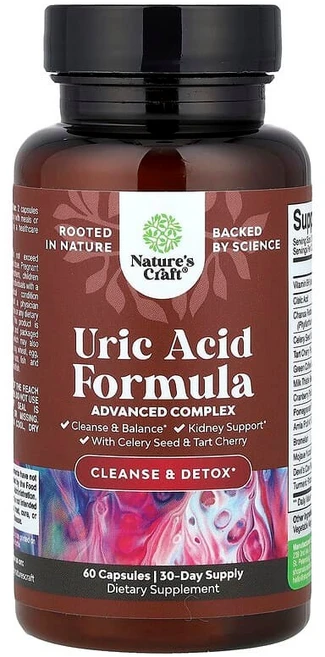 Nature's Craft 요산 포뮬라 캡슐 60정 NCA-27872, 1개 - 쿠팡
