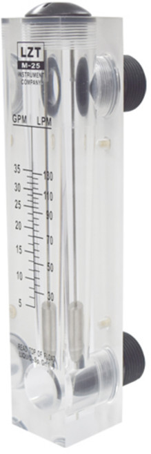 LZT MT-25-35 액체 판넬 부착형 유량계 35GPM 5-35GPM 30-130LPM, 1개