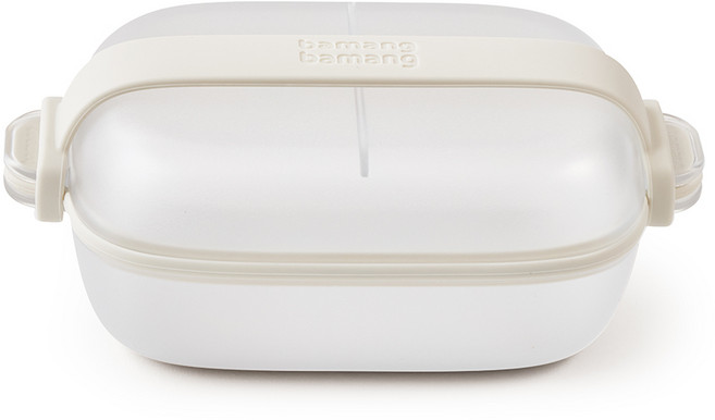 바망바망 유아 보울&접시 + 실리콘 스트랩/패킹 세트, 1개, 투명