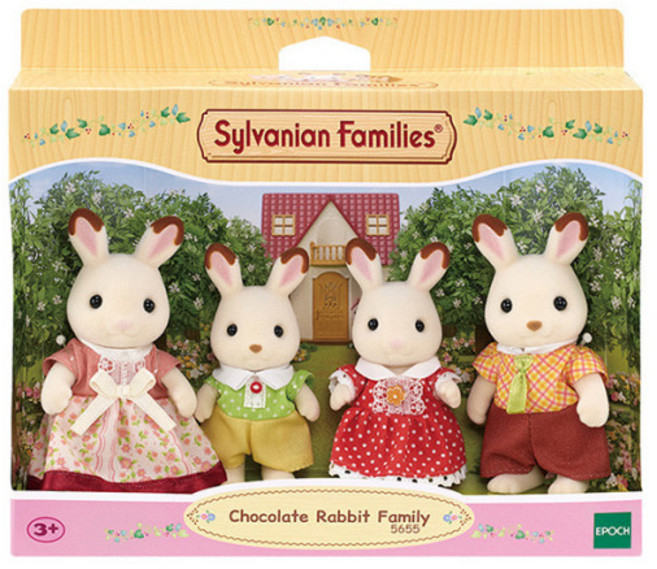 실바니안 초콜릿토끼 가족 인형세트 4150, 2개
