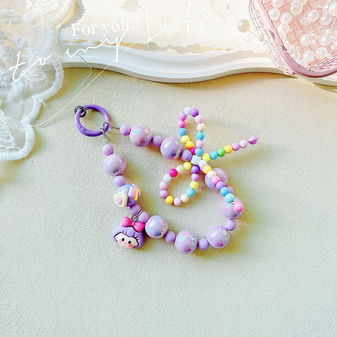 아이실린 다양한 스마트폰 손목 스트랩 투명 하트 키링 (34종), 1개, A-24