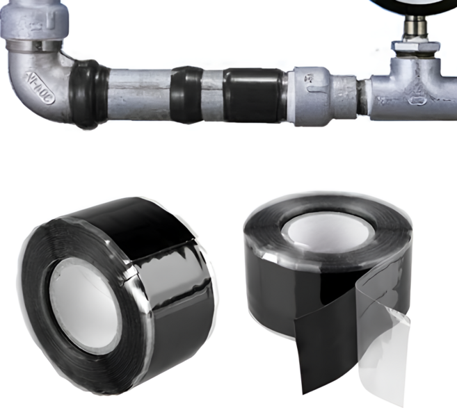 자가 접착 실리콘 수리 테이프 방수 절연 누수 보수 수도관 전선 자동차 가정용 만능 테이프 2P세트, 2개