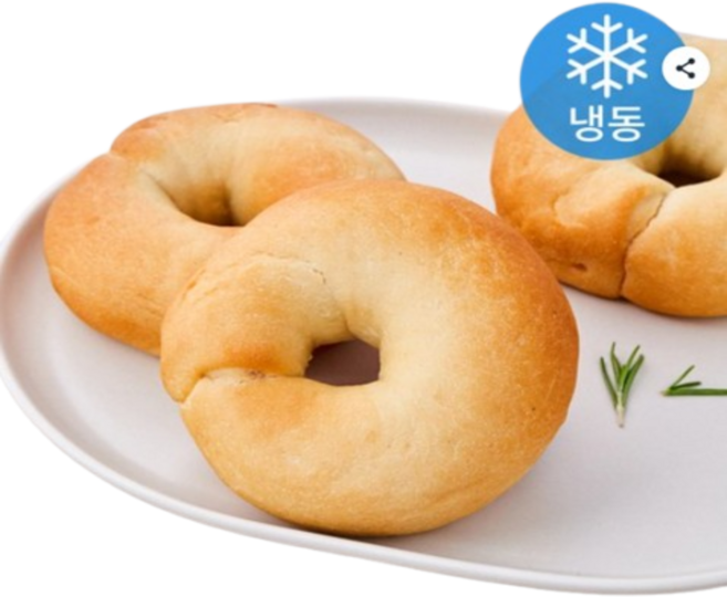 더건강한쌀베이글 플레인 쌀베이글 3개입 (냉동), 1개, 330g