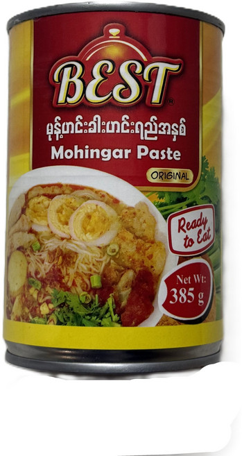 미얀마 캔 모힝가 페이스트 / Myanmar Best Mohingar Paste, 1개, 385g