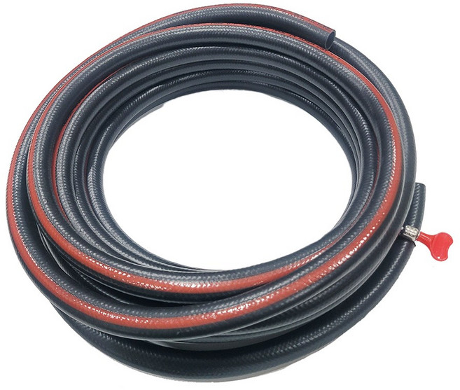 드윈팩 국산 야외용 흑편사 물호스 녹조방지 물때방지 블랙 다용도 16mm 호스 전용 호스밴드 포함, 1세트