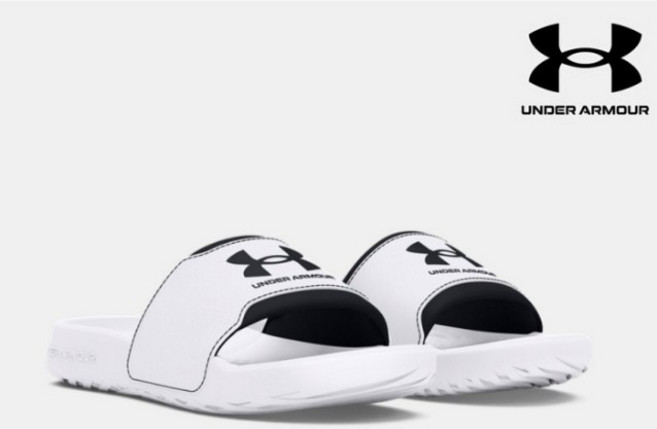 언더아머 편한 슬리퍼 내 발에 딱 맞는 착화감 UA 슬리퍼 이그나이트 셀렉트 가벼운 편안한 슬라이드 3027219-100_NC유성점