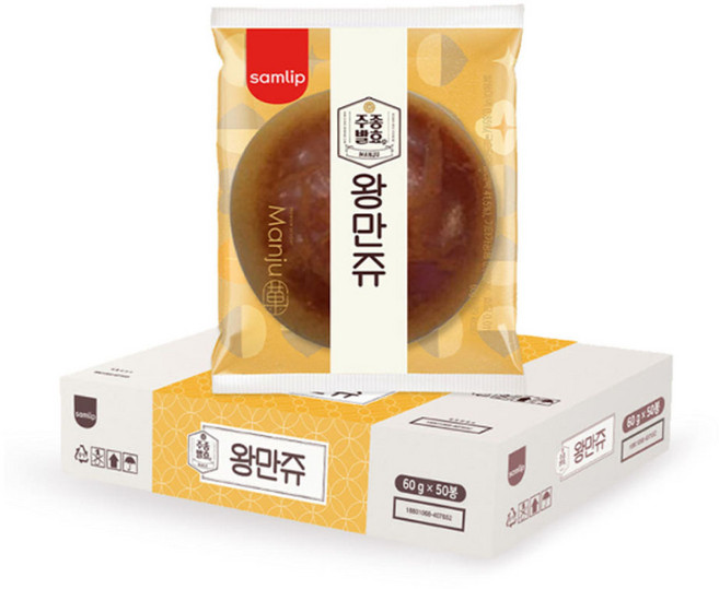삼립 왕만쥬, 60g, 50개