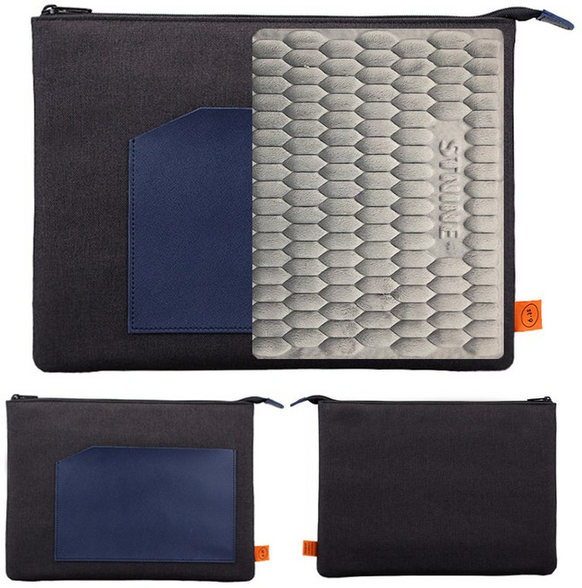 포켓 노트북파우치 삼성 플러스 13인치 갤럭시북 이온2 플렉스 15.6인치, 13인치 블랙, 1개