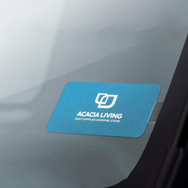 차량 주차 메모 연락처 알림판 부착식 번호 명함 홀더 2개입